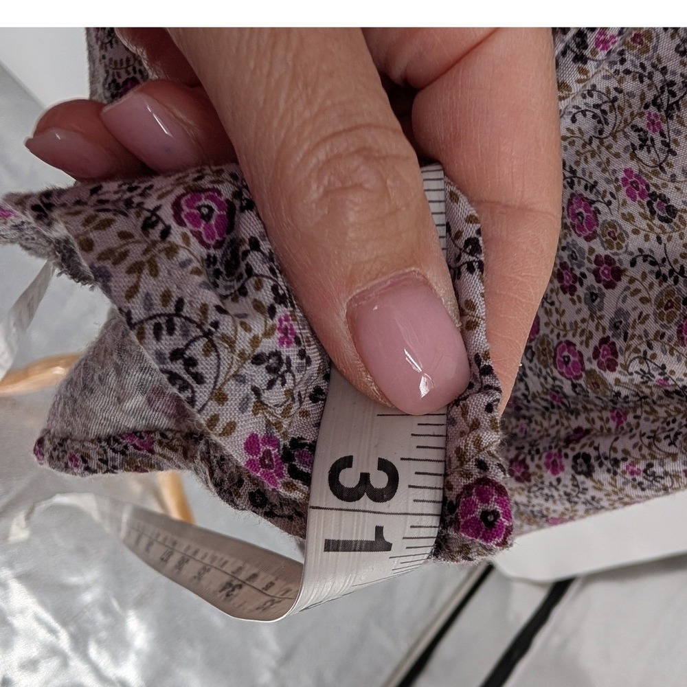 Y2K Mossimo Floral Mini Dress XS Purple Pink Tie Back Boho Feminine Festival - Picture 11 of 14